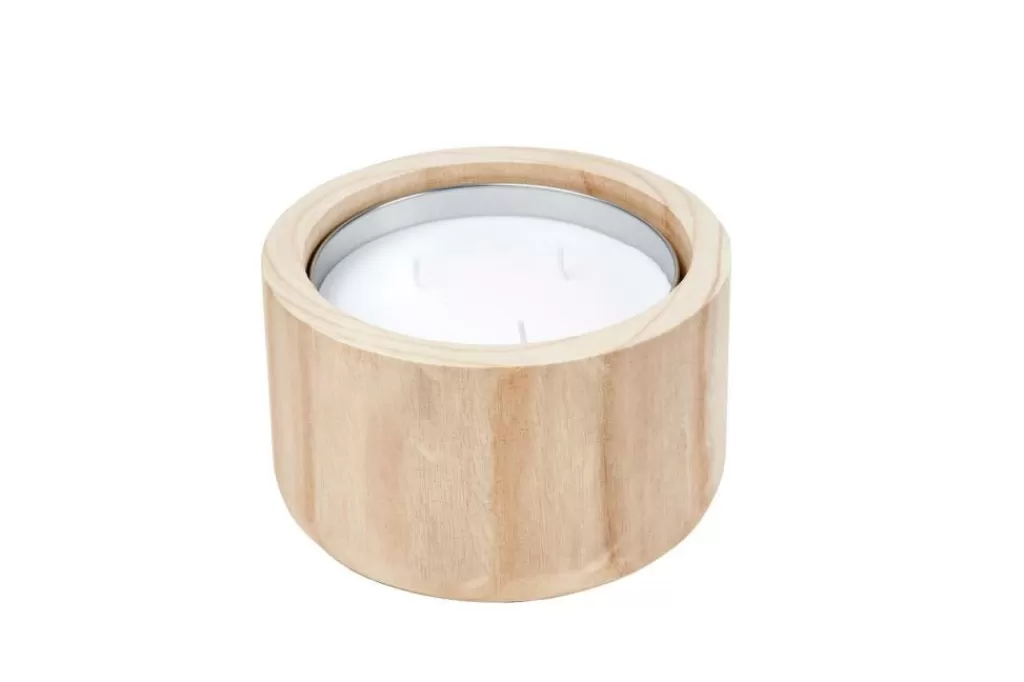 Online CASA CITRONELLA WOOD Vela De Jardim Branco