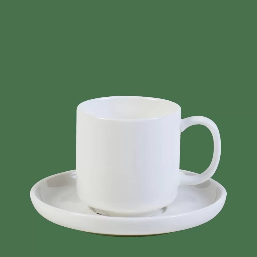 Sale CASA MOON Chávena E Pires Café 9 CL Branco