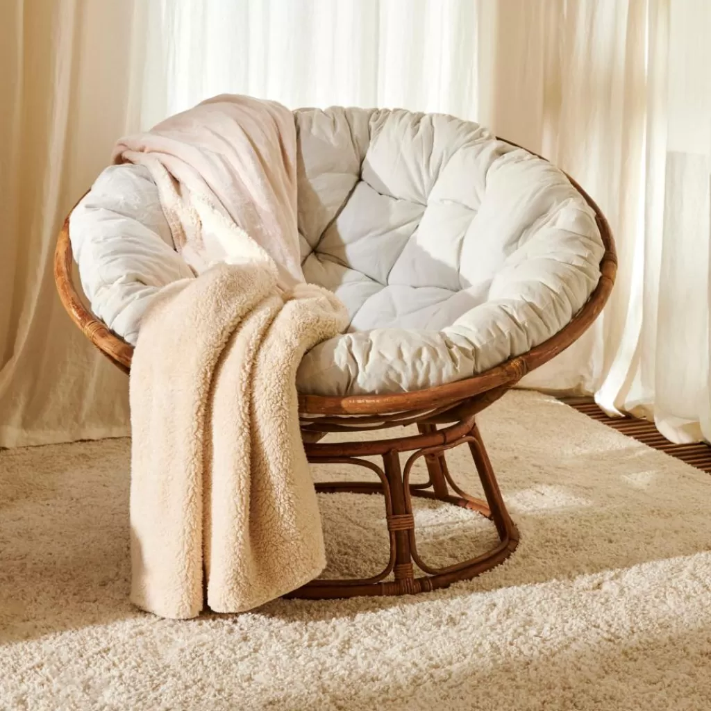 Best CASA PAPASAN Cadeira Lounge Natural, Cru