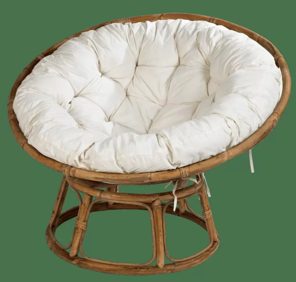 Best CASA PAPASAN Cadeira Lounge Natural, Cru